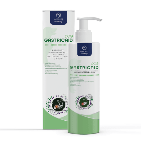 Hippovet Pharmacy – GastricAid Dog – preparat wspomagający leczenie wrzodów u psów