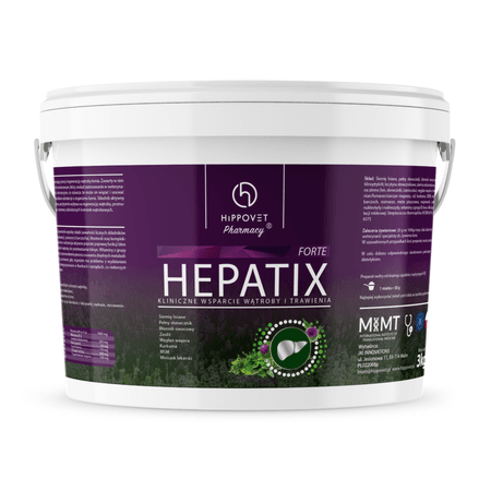  Hippovet Pharmacy Hepatix Forte - regeneracja wątroby 3 kg  Hippovet Pharmacy Hepatix Forte – regeneracja wątroby 3 kg