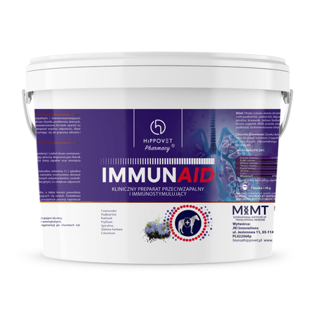 Hippovet Pharmacy – ImmunAid – suplement przeciwzapalny, wspierający odporność 3kg