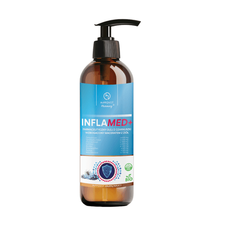 InflaMed+ Hippovet Pharmacy – farmaceutyczny olej z czarnuszki 250ml