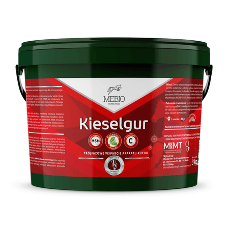 MEBIO Kieselgur MSM+WITAMINA C trójfazowe wsparcie aparatu ruchu 3 kg DARMOWA WYSYŁKA
