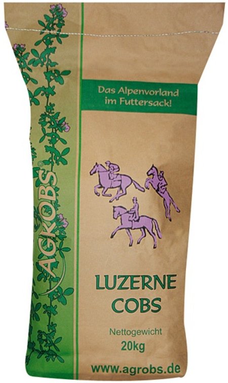 AGROBS Luzernecobs – 100% lucerny w formie trawokulek 20 kg