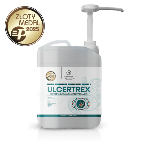 Hippovet Pharmacy UlcerTrex 2,5 l – suplement wspomagający procesy regeneracyjne dla koni wrzodowych (EGUS) – DARMOWA WYSYŁKA